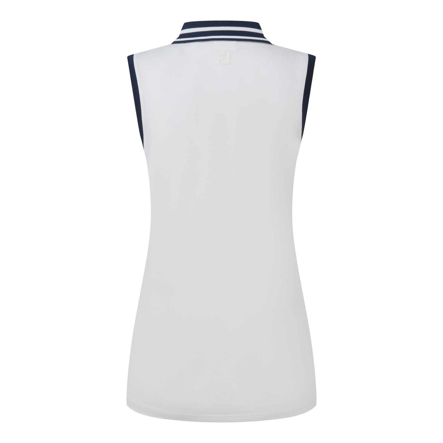Contrast Rib Knit Sleeveless Polo Hvit FootJoy
