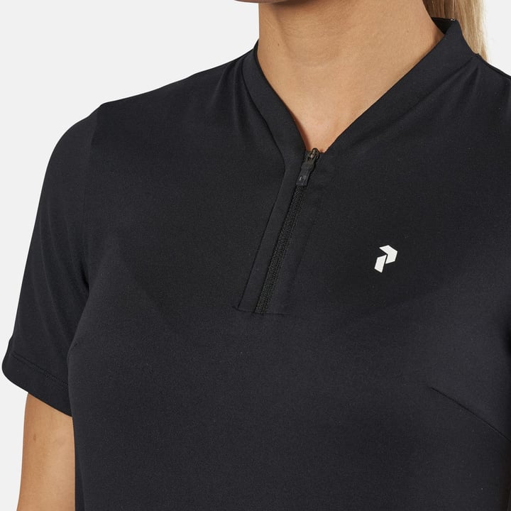 W Turf Zip Ss Schwarz Peak Performance