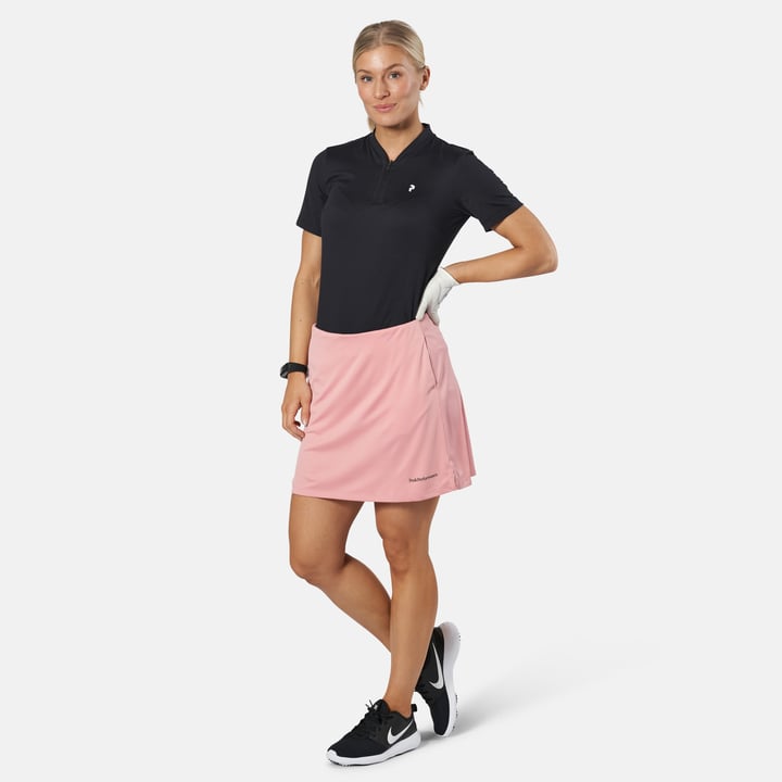 W Turf Zip Ss Schwarz Peak Performance