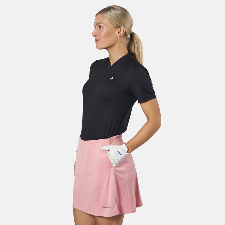 W Turf Zip Ss Schwarz Peak Performance
