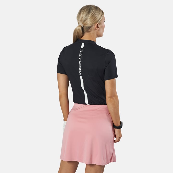 W Turf Zip Ss Schwarz Peak Performance