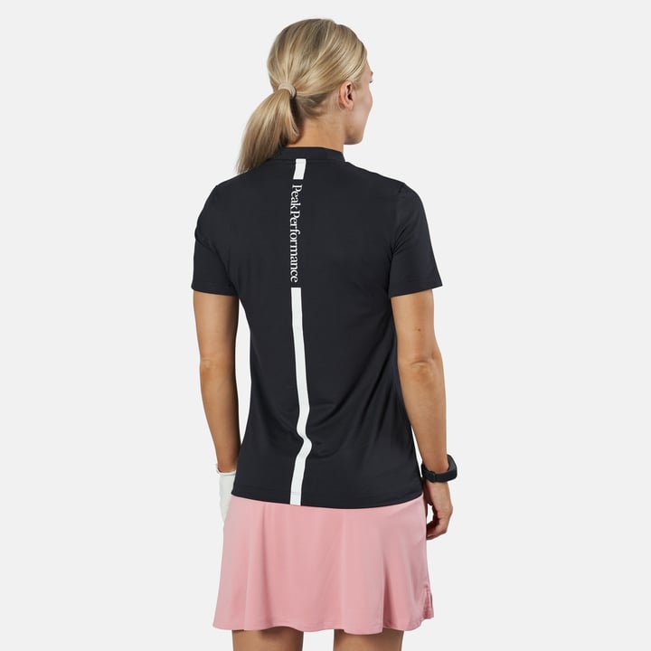 W Turf Zip Ss Schwarz Peak Performance