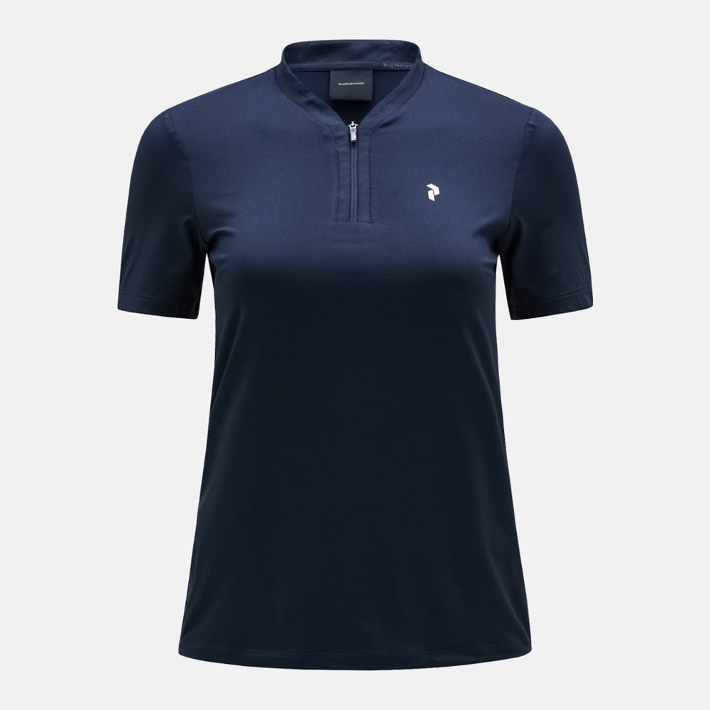 W Turf Zip Ss Top
