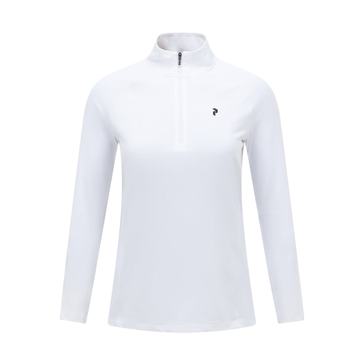 W Half Zip Baselayer Weiß Peak Performance