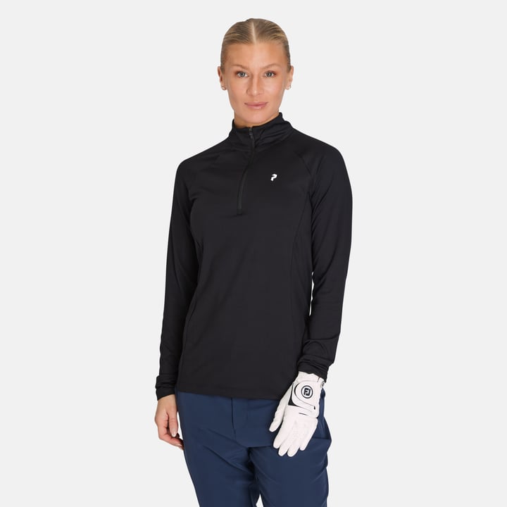 W Half Zip Baselayer Musta Peak Performance