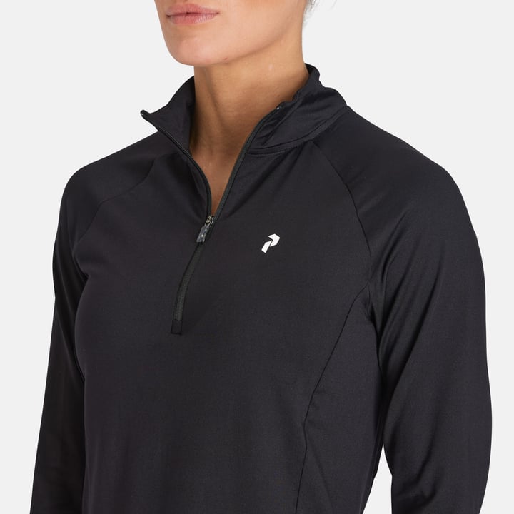 W Half Zip Baselayer Musta Peak Performance