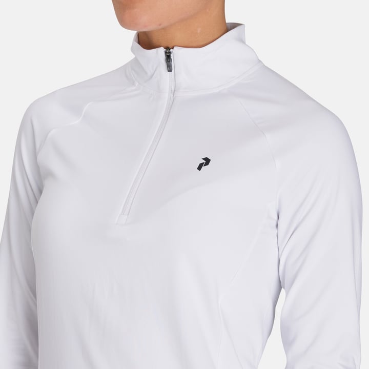 W Half Zip Baselayer Valkoinen Peak Performance