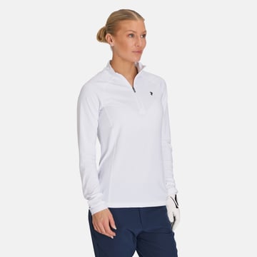 W Half Zip Baselayer Valkoinen Peak Performance