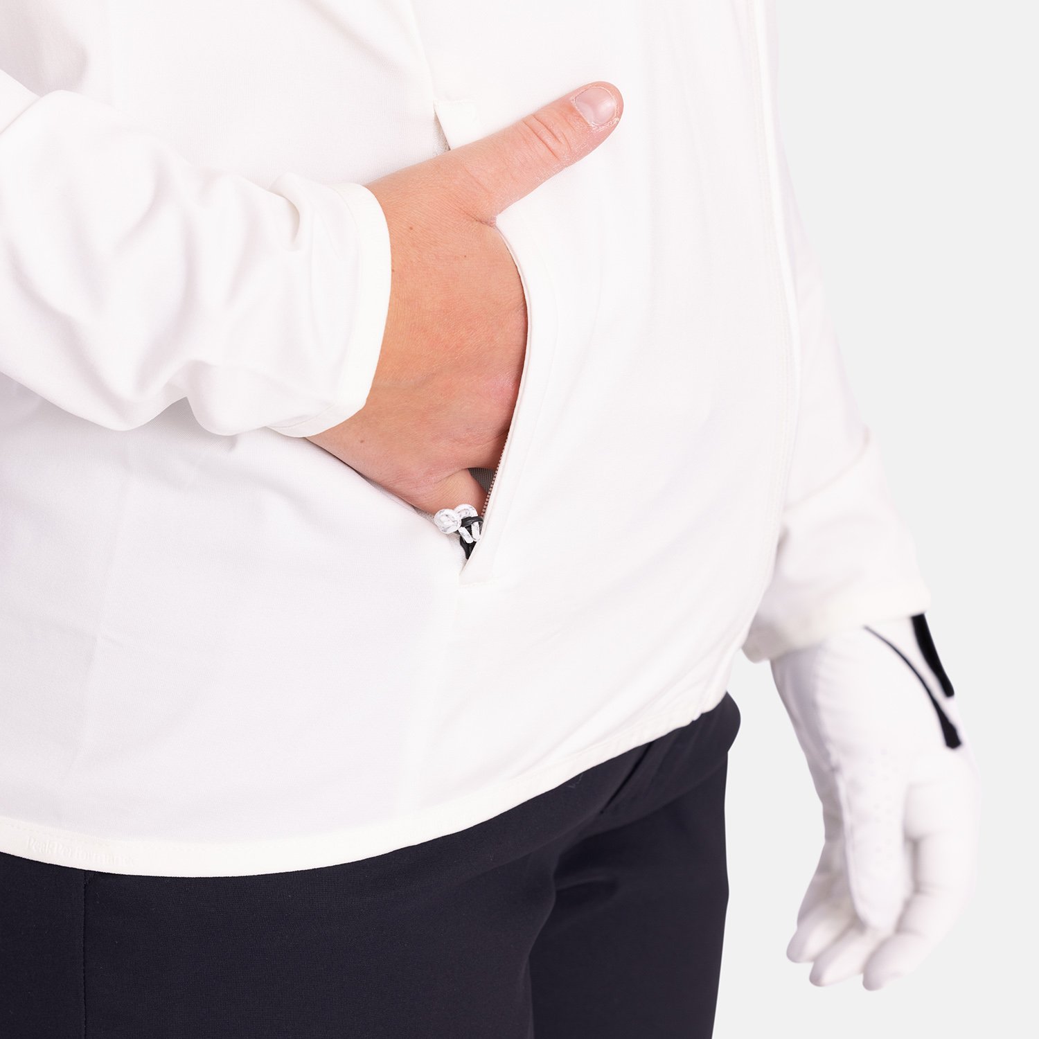 W Light Zip Hood Valkoinen Peak Performance