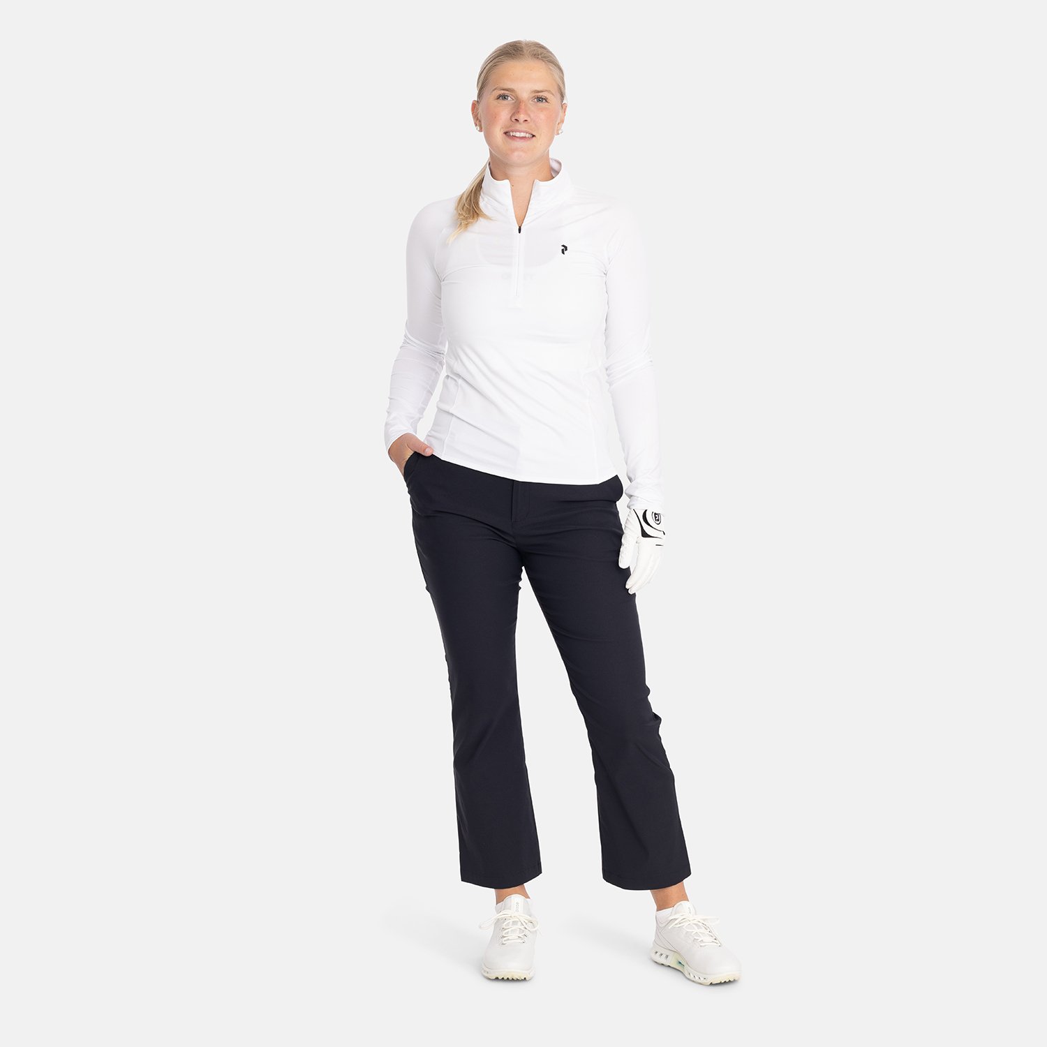 W Core Half Zip Baselayer White Peak Performance