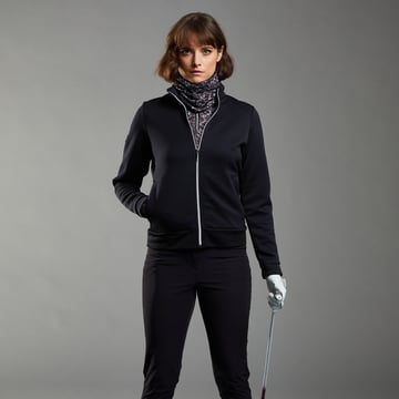 Agatha Full-Zip Schwarz Ping