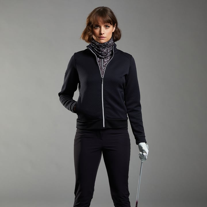 Agatha Full-Zip Schwarz Ping