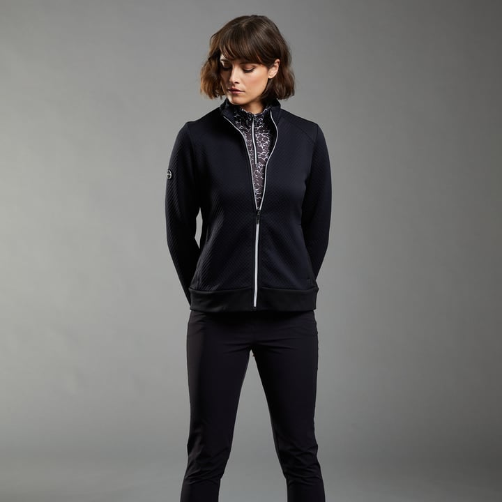 Agatha Full-Zip Schwarz Ping