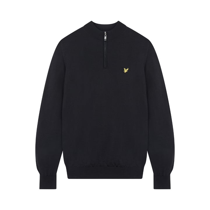 The Kerry 1/4 Zip Pullover Schwarz Lyle & Scott