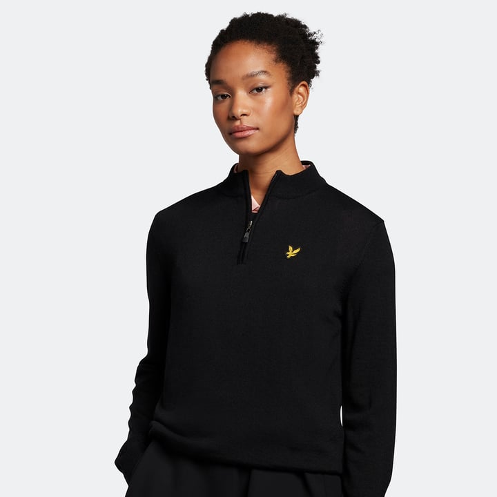 The Kerry 1/4 Zip Pullover Schwarz Lyle & Scott