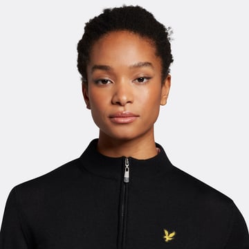 The Kerry 1/4 Zip Pullover Schwarz Lyle & Scott