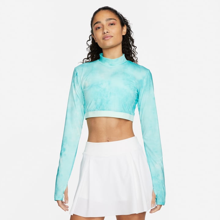 W Nk Df Uv Ace Ls Top Turkoosi Nike W Nk Df Uv Ace Ls Top Turkoosi Nike