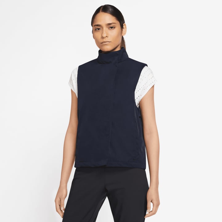 W Nk Repel Vest Blå Nike
