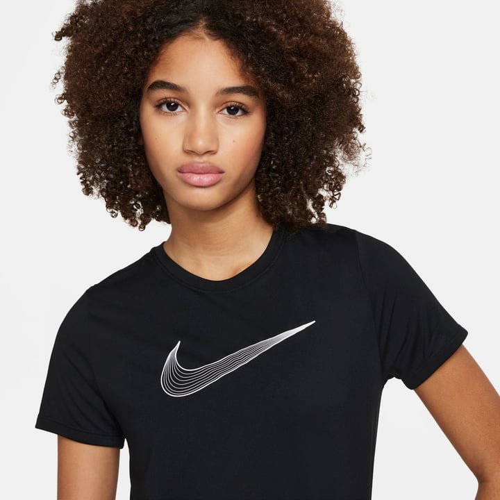 One Big Kids' (Girls') Dri-Fit Schwarz Nike