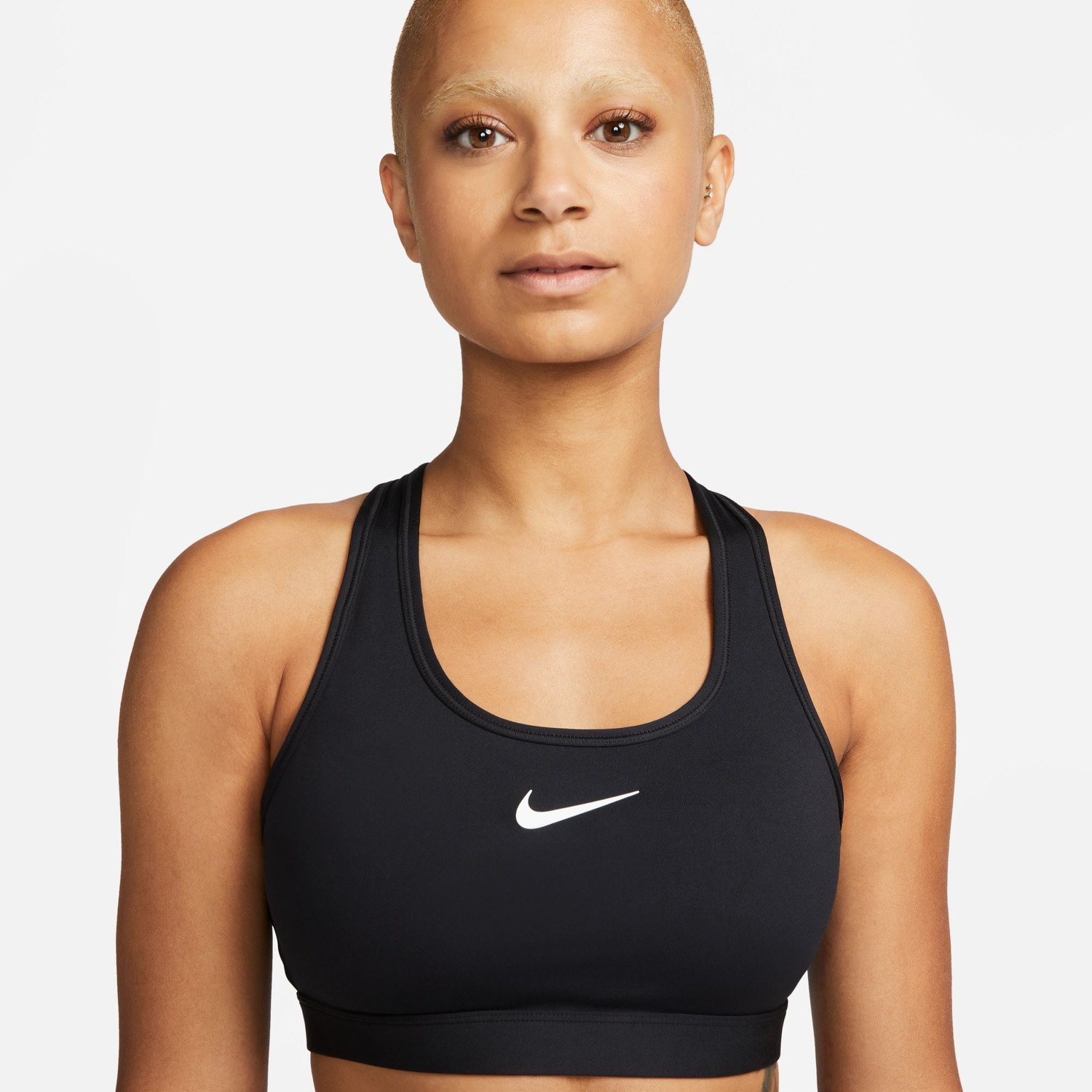 Swoosh Medium Support W Svart Nike Swoosh Medium Support W Svart Nike
