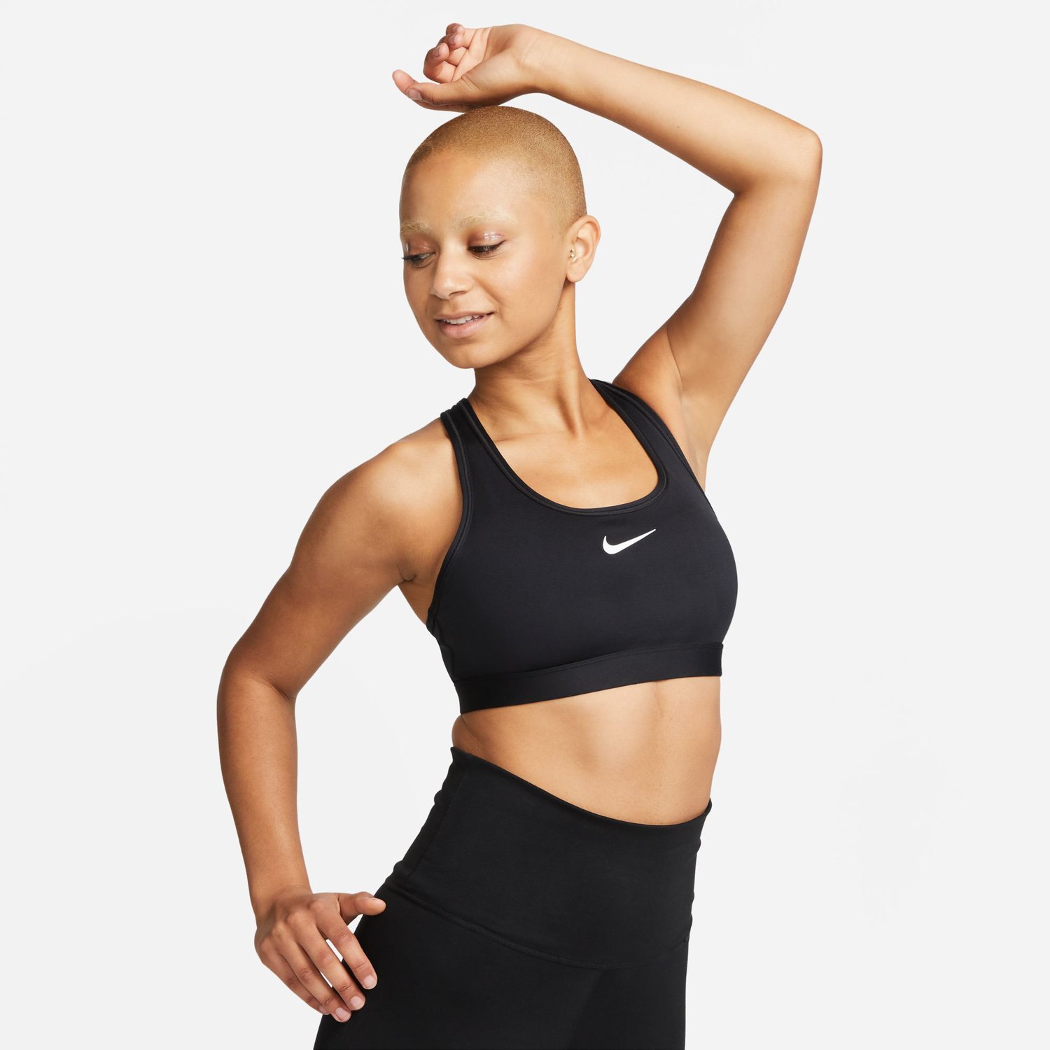 Swoosh Medium Support W Le noir Nike