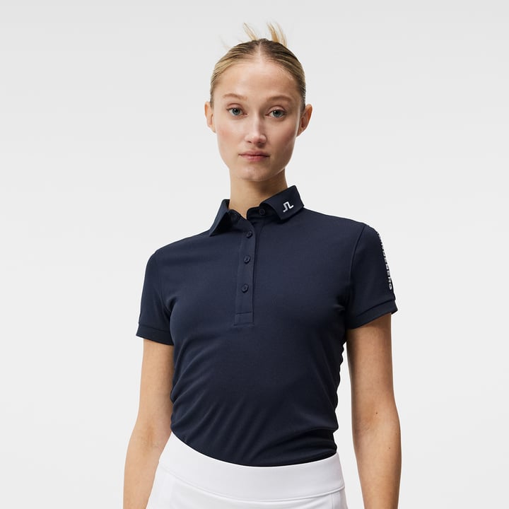 Tour Tech Golf Polo Blue J.Lindeberg