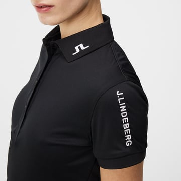 Tour Tech Golf Polo Schwarz J.Lindeberg