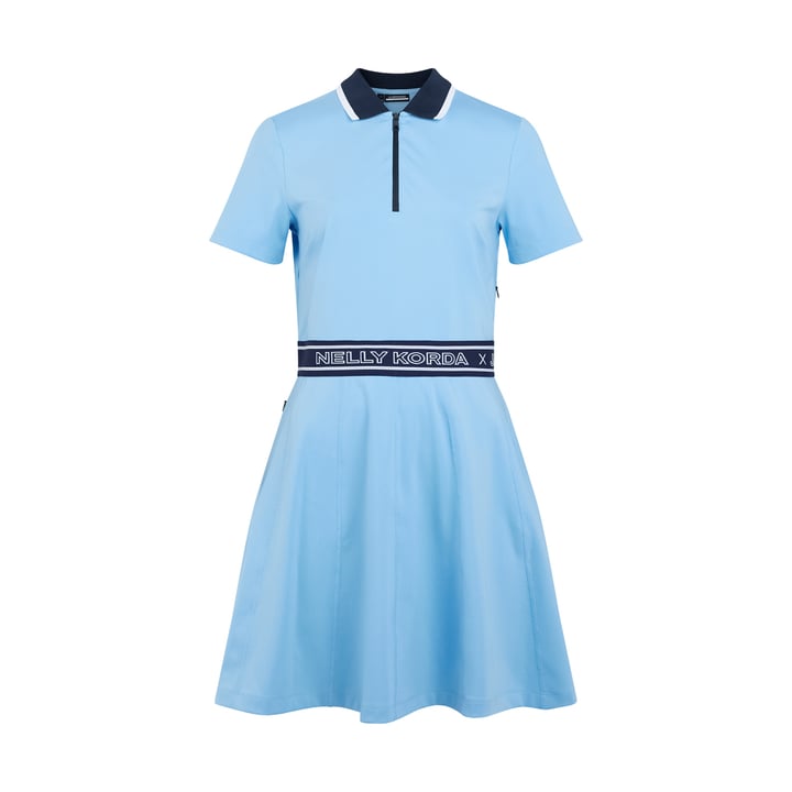 Nelly Korda Golf Shirt Dress Blå J.Lindeberg