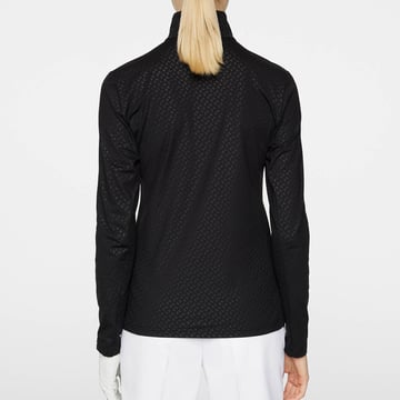 Lauryn Quarter Zip Mid Layer Schwarz J.Lindeberg