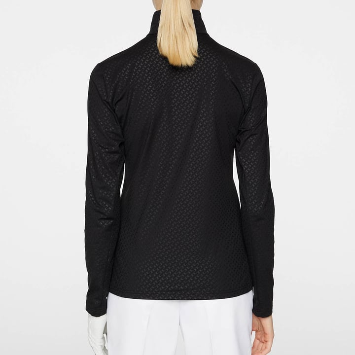 Lauryn Quarter Zip Mid Layer Schwarz J.Lindeberg