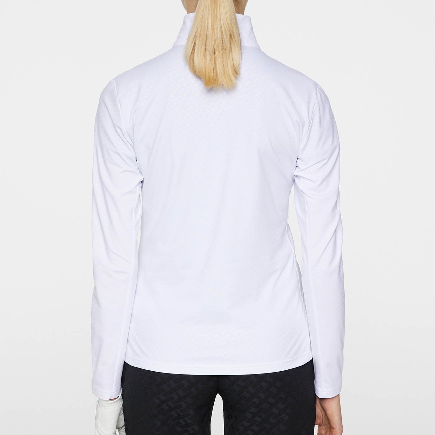 Lauryn Quarter Zip Mid Layer Valkoinen J.Lindeberg