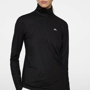 Lauryn Quarter Zip Mid Layer Schwarz J.Lindeberg