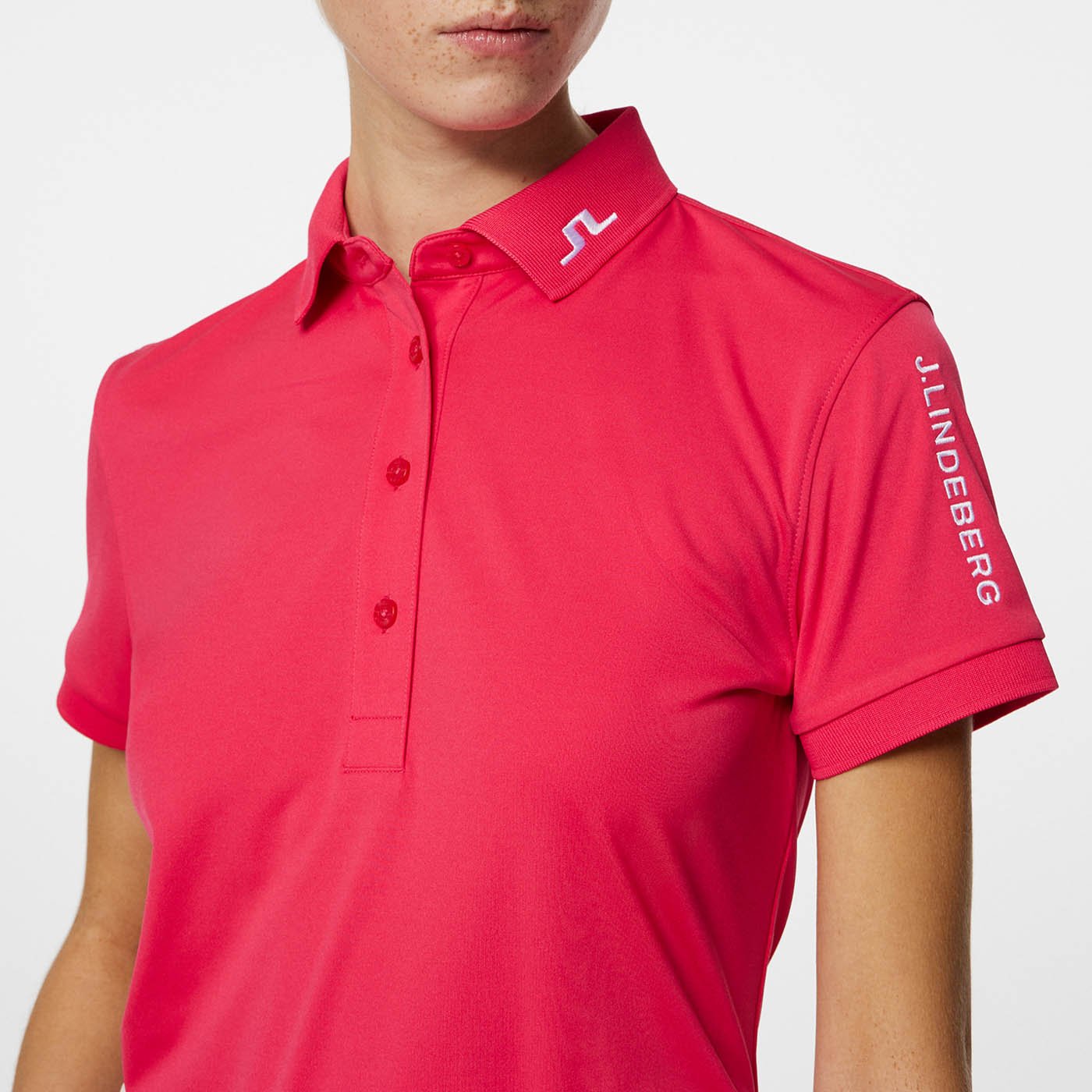 Tour Tech Polo Rot J.Lindeberg