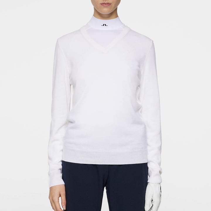 Amaya Knitted Sweater Vit J.Lindeberg Amaya Knitted Sweater Vit J.Lindeberg