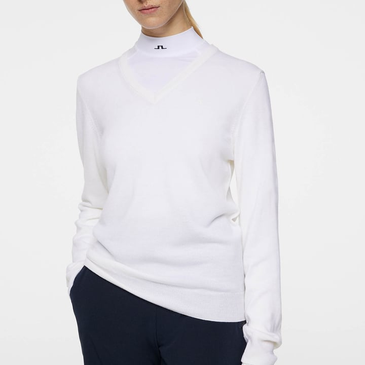 Amaya Knitted Sweater Vit J.Lindeberg Amaya Knitted Sweater Vit J.Lindeberg
