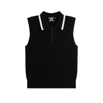 Ramona Knitted Polo Shirt Sort J.Lindeberg