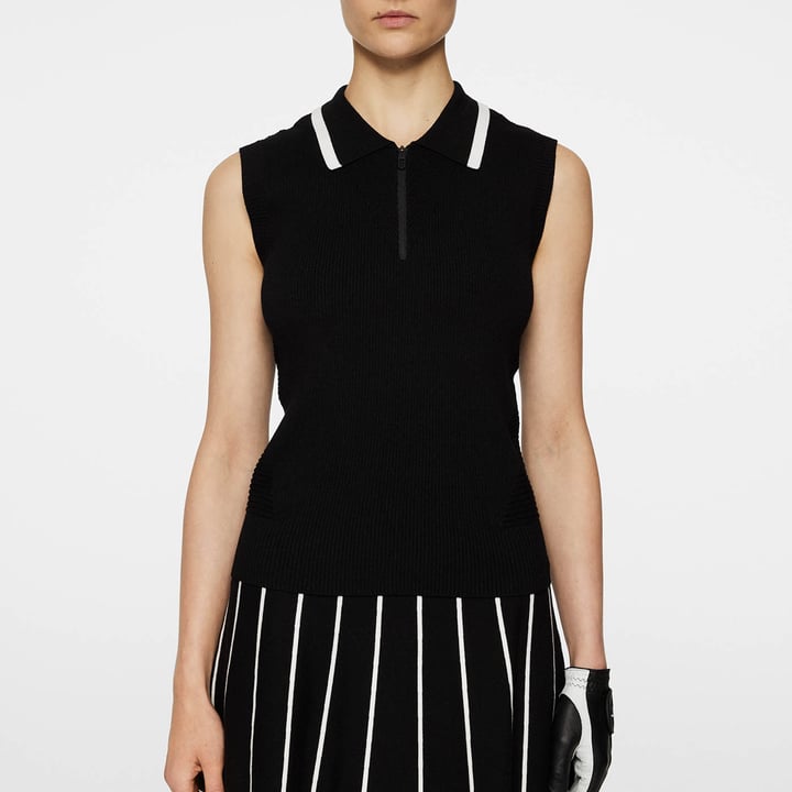 Ramona Knitted Polo Shirt Sort J.Lindeberg