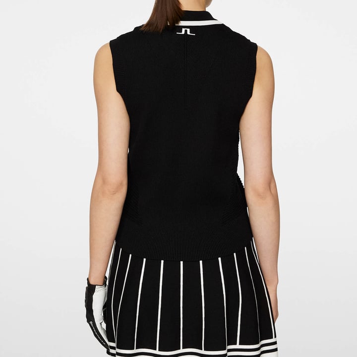 Ramona Knitted Polo Shirt Sort J.Lindeberg