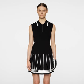 Ramona Knitted Polo Shirt Sort J.Lindeberg