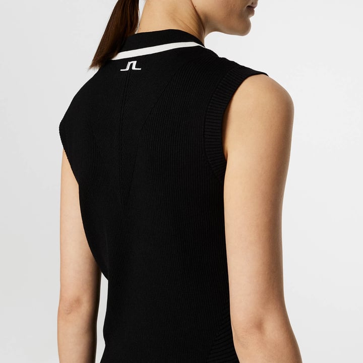 Ramona Knitted Polo Shirt Sort J.Lindeberg
