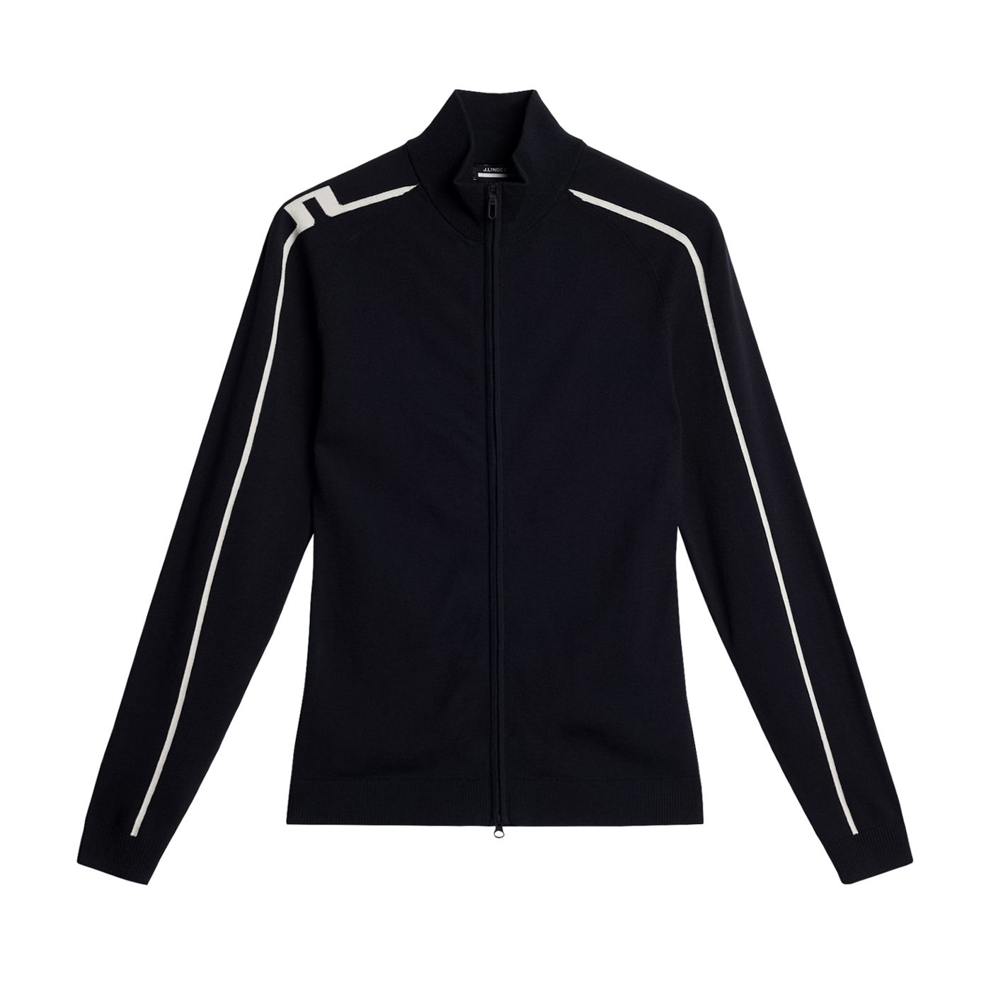 Aubree Knitted Zip Sweater Blå J.Lindeberg