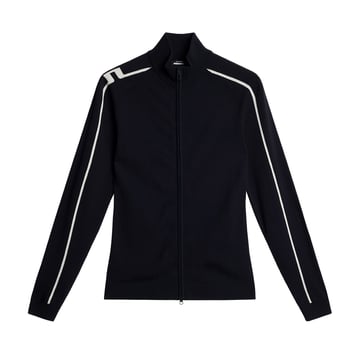 Aubree Knitted Zip Sweater Blå J.Lindeberg