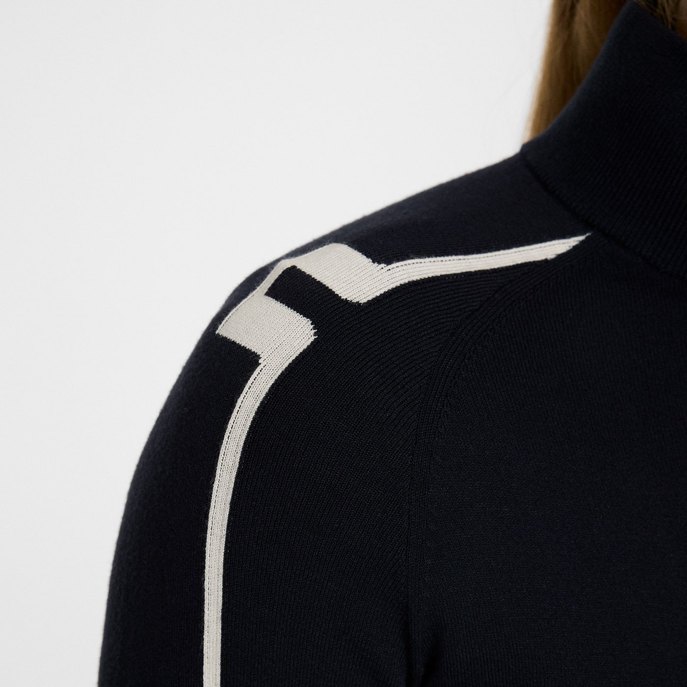 Aubree Knitted Zip Sweater Blå J.Lindeberg