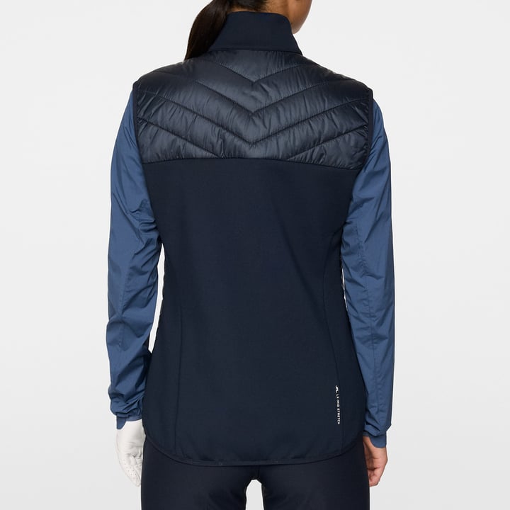 Madde Quilt Hybrid Vest Blå J.Lindeberg