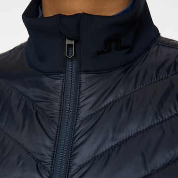 Madde Quilt Hybrid Vest Blå J.Lindeberg