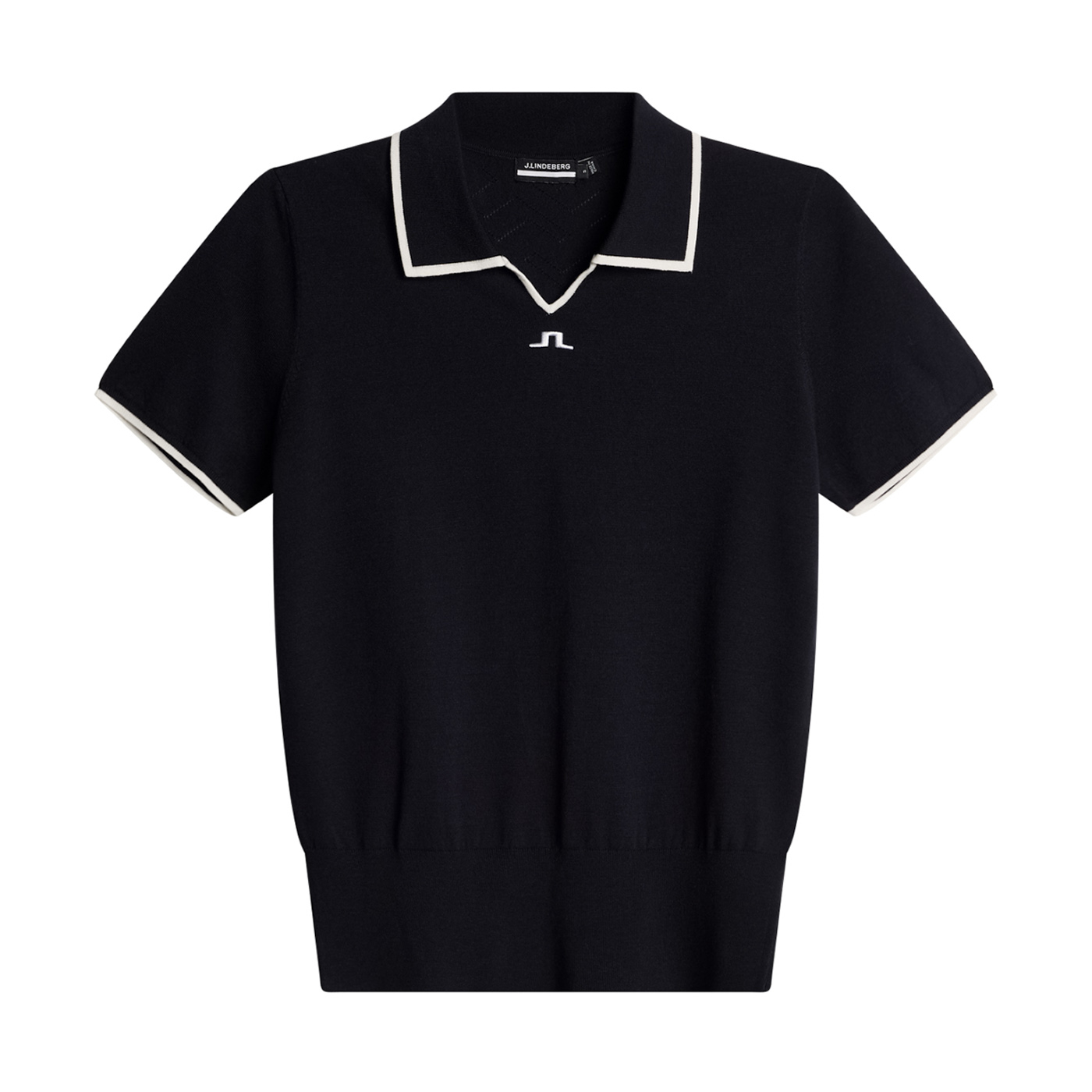 Malva Knitted Polo Shirt Blau