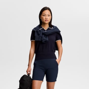 Malva Knitted Polo Shirt Blue J.Lindeberg