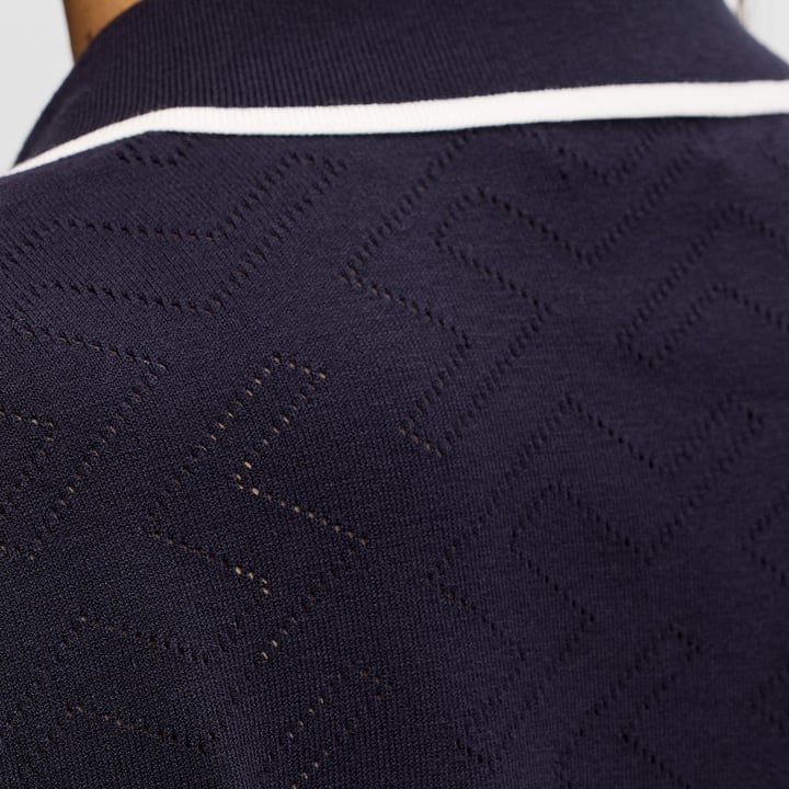 Malva Knitted Polo Shirt Blue J.Lindeberg Malva Knitted Polo Shirt Blue J.Lindeberg