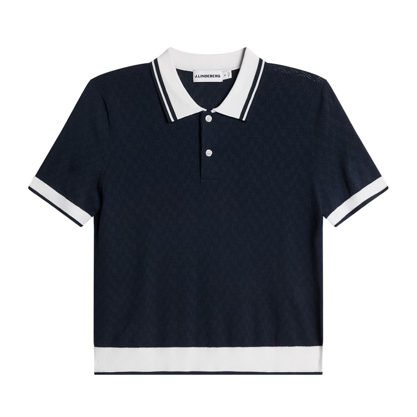 Polly Pointelle Polo Blå J.Lindeberg