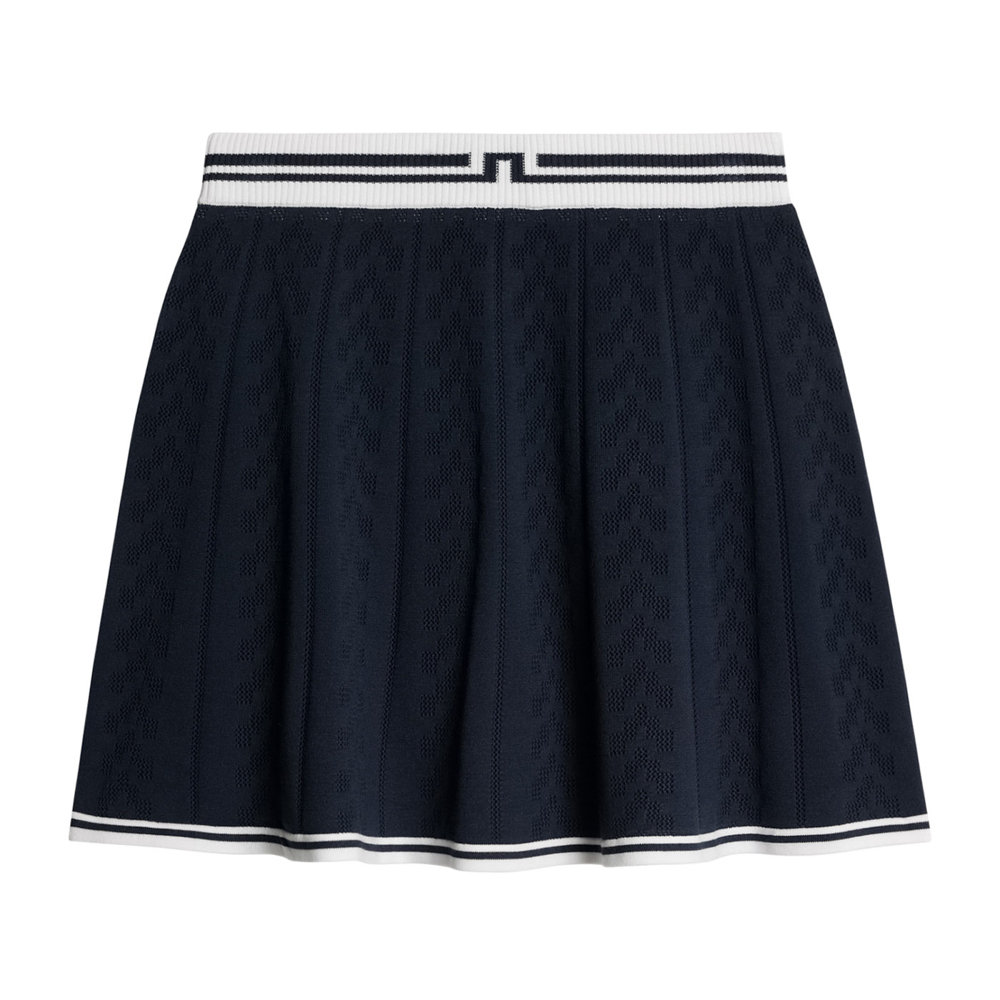 Pamela Pointelle Knitted Skirt Blau